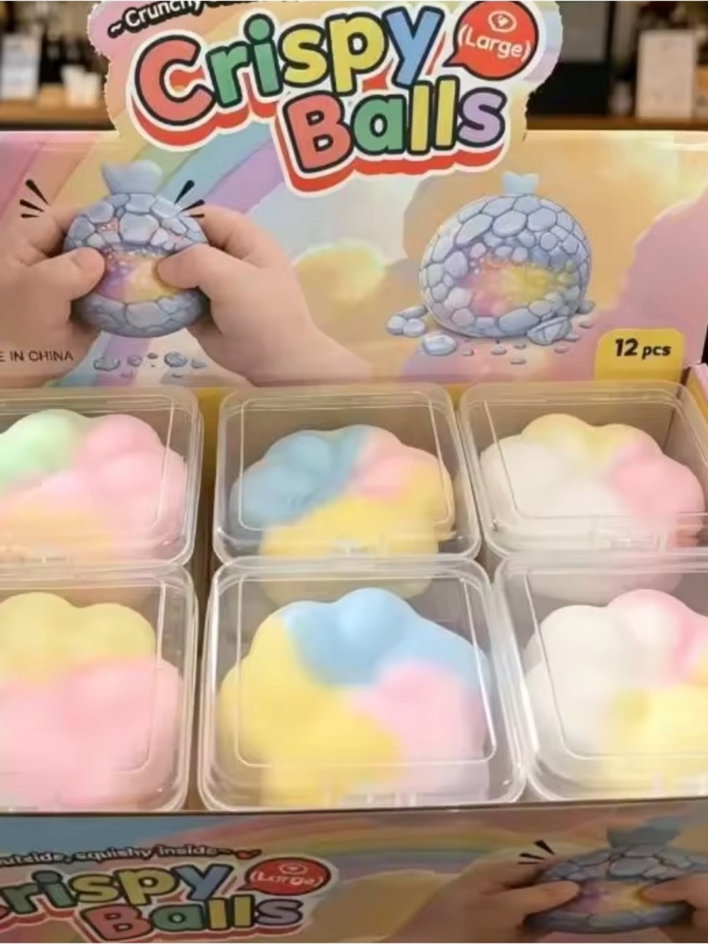 Kids Sensory Squishy Toy - Pastel Multi-Color